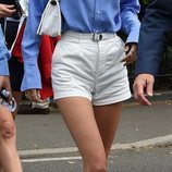 Kendall Jenner llegando a la final de Wimbledon