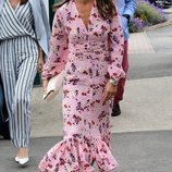 Pippa Middleton llegando a la final de Wimbledon