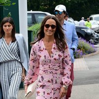 Pippa Middleton llegando a la final de Wimbledon