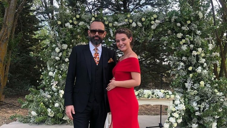 Laura Escanes y Risto Mejide en la boda de Lovely Pepa