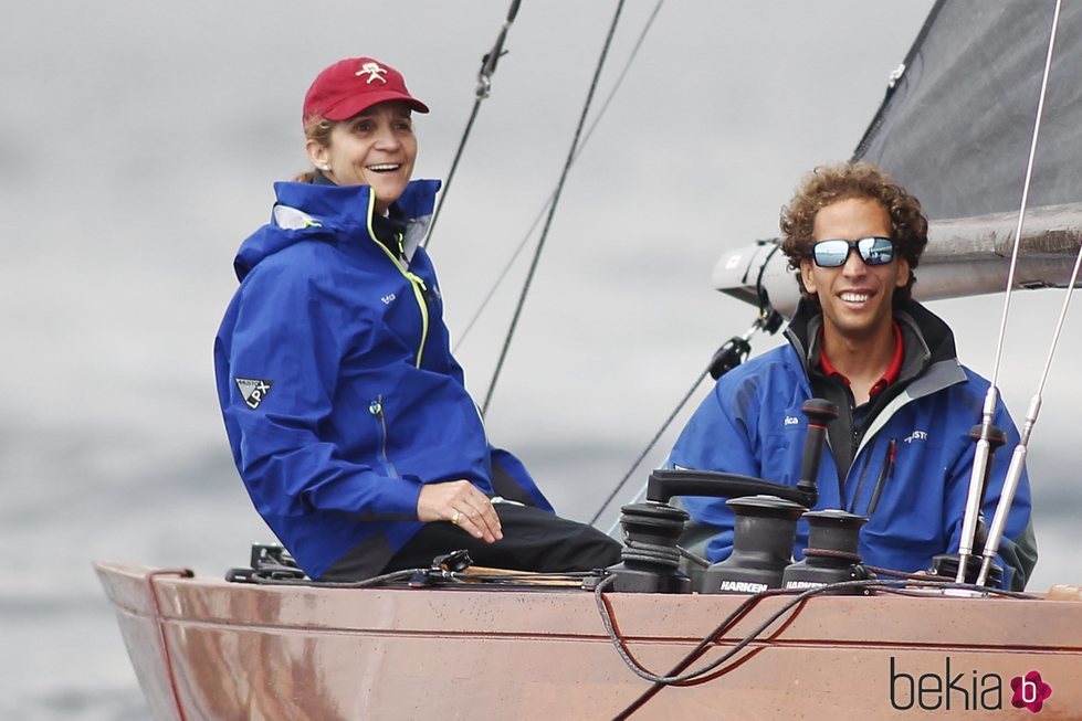 La Infanta Elena en las regatas de Sanxenxo