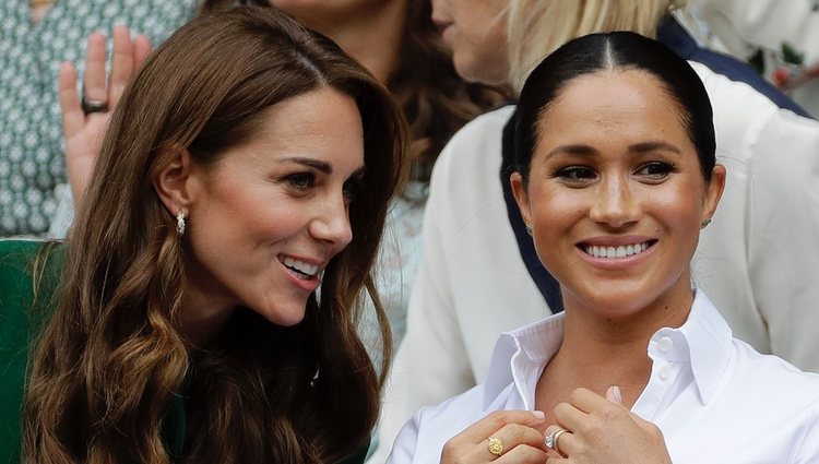 Kate Middleton y Meghan Markle, muy cómplices en Wimbledon 2019