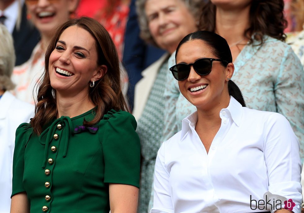 Kate Middleton y Meghan Markle presumen de buena relación en Wimbledon 2019