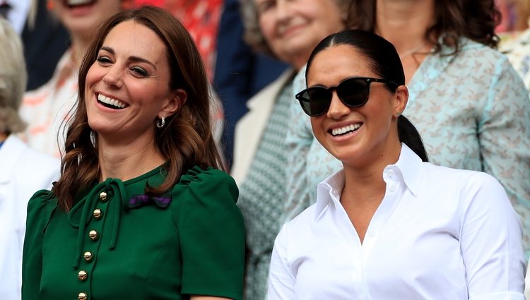 Kate Middleton y Meghan Markle presumen de buena relación en Wimbledon 2019