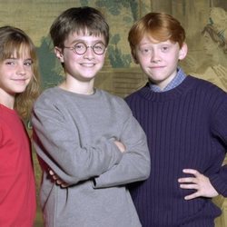 Daniel Radcliffe, Emma Watson y Rupert Grint en 'Harry Potter'