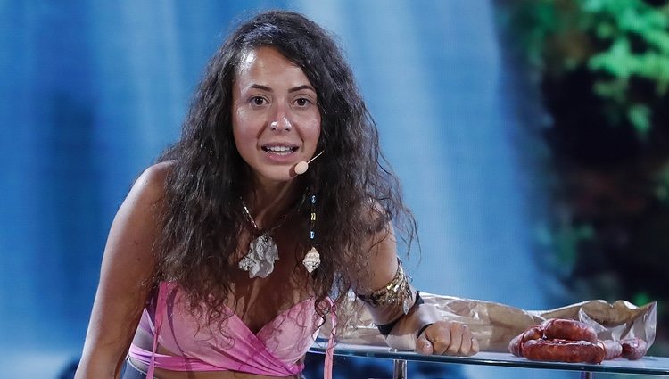 Mahi Masegosa en el plató de Telecinco en la final de 'Supervivientes 2019'