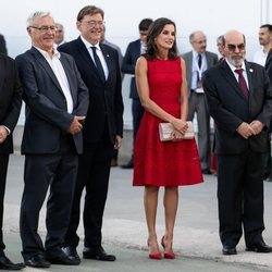 La Reina Letizia junto a Ximo Puig y Joan Ribo