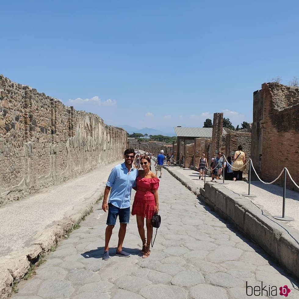 Paula Echevarría y Miguel Torres en Pompeya