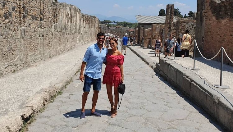 Paula Echevarría y Miguel Torres en Pompeya