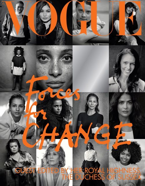 Portada del número de Vogue UK de septiembre de 2019 editada por Meghan Markle