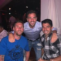 Leo Messi, Cesc Fàbregas y Luis Suárez en Ibiza