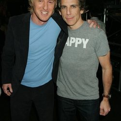 Owen Wilson y Ben Stiller en backstage en 2009