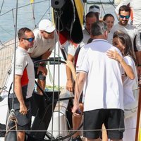 La Reina Letizia anima al Rey Felipe en el Aifos para la Copa del Rey de Vela 2019