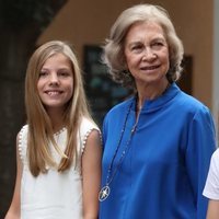 La Reina Sofía, la Princesa Leonor y la Infanta Sofía en el cine en Palma