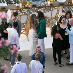 Heidi Klum y Tom Kaulitz besándose en Capri