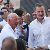 El Rey Felipe y Harald de Noruega en la entrega de trofeos de la Copa del Rey de Vela 2019