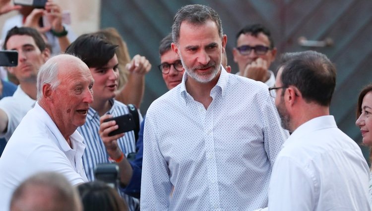 El Rey Felipe y Harald de Noruega en la entrega de trofeos de la Copa del Rey de Vela 2019