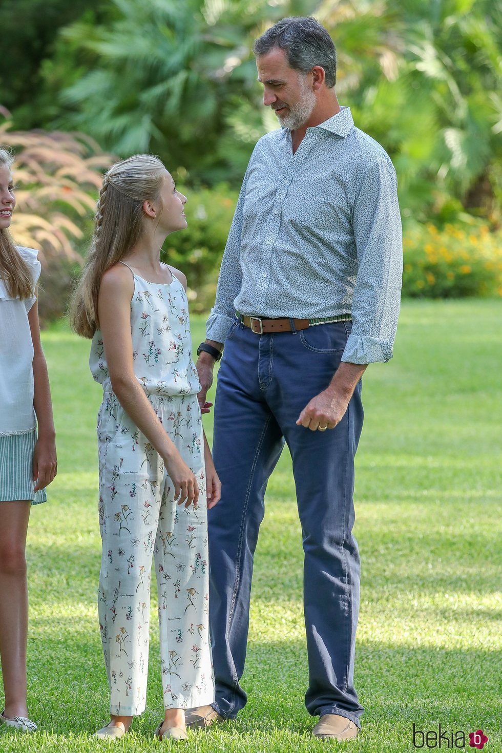 El Rey Felipe y la Princesa Leonor en su posado de verano 2019 en Marivent