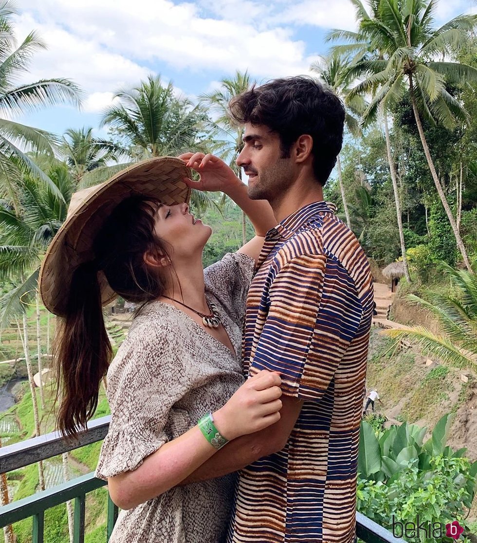 Andrea Duro y Juan Betancourt de vacaciones en Bali