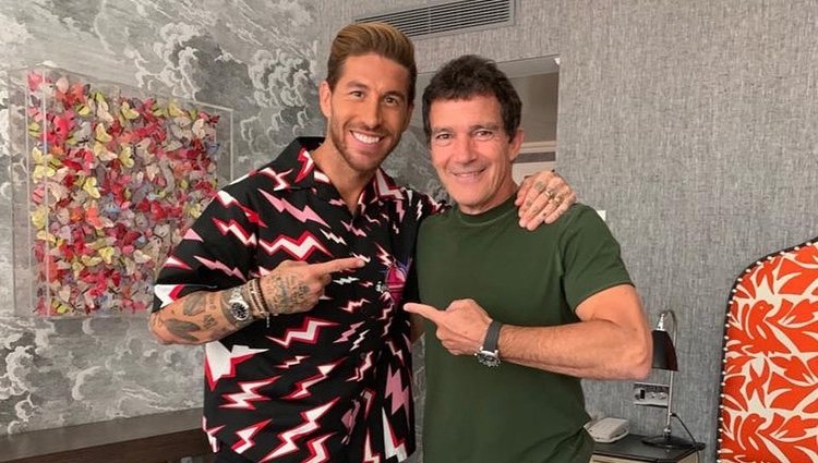 Sergio Ramos y Antonio Banderas, juntos en Londres