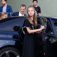 La Princesa Leonor tras visitar al Rey Juan Carlos en el hospital después de su operación de corazón