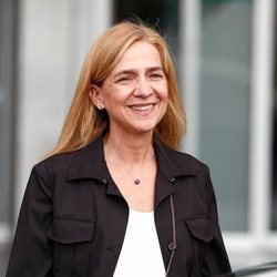 La Infanta Cristina, muy sonriente