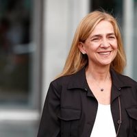 La Infanta Cristina, muy sonriente