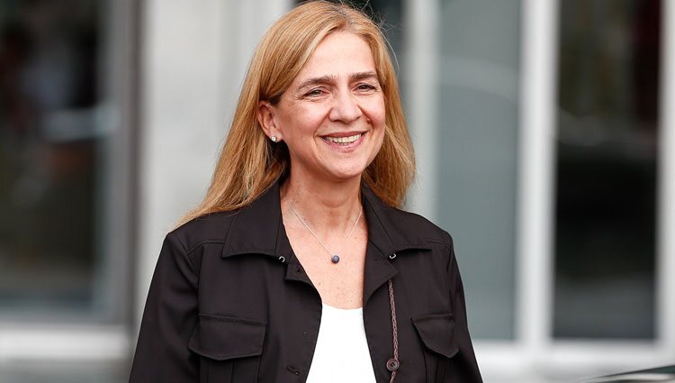 La Infanta Cristina, muy sonriente