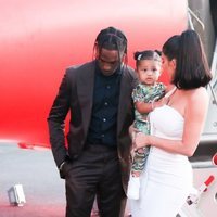 Travis Scott, Kylie Jenner y Stormi en el estreno del documental del rapero