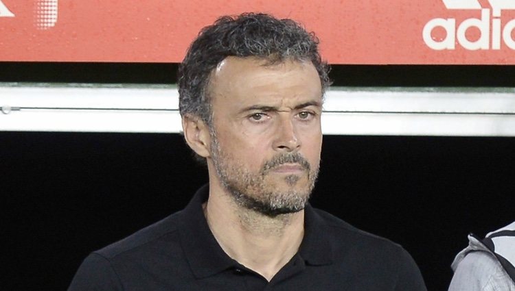 Luis Enrique en un partido entre España e Inglaterra