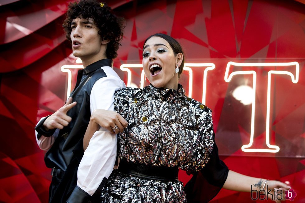 Danna Paola y Jorge López en el estreno de la segunda temporada de 'Élite'