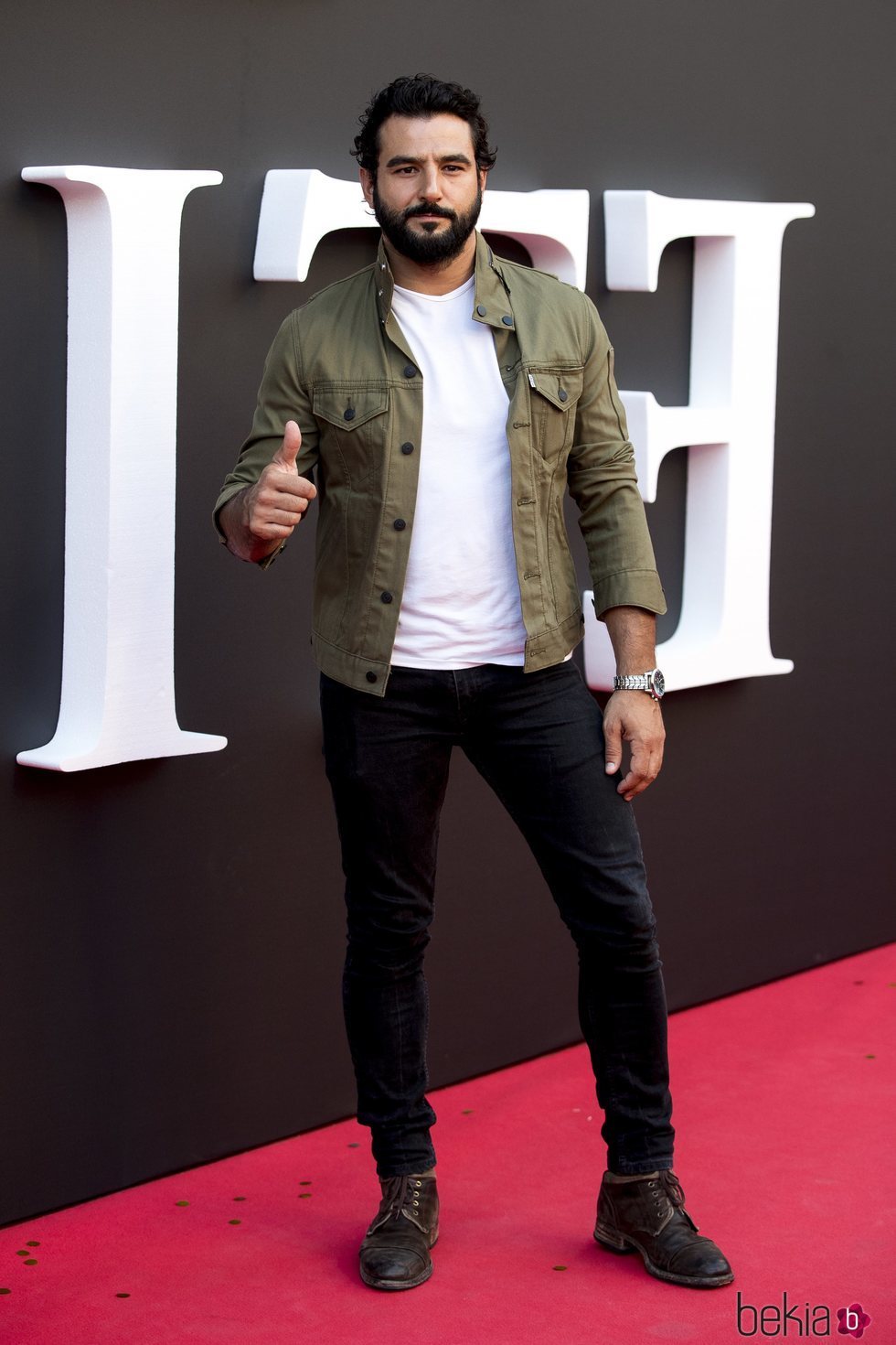 Antonio Velázquez en el estreno de la segunda temporada de 'Élite'