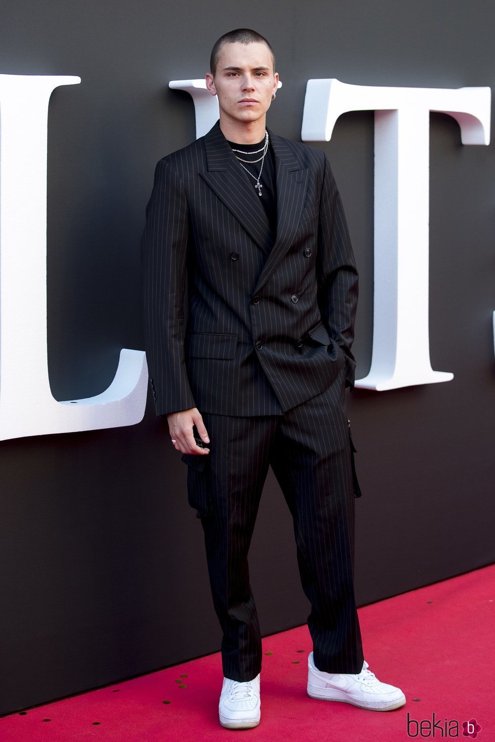 Arón Piper en el estreno de la segunda temporada de 'Élite'