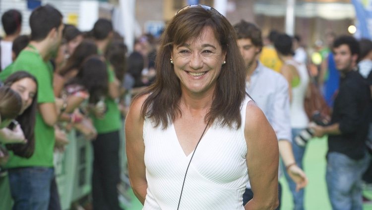 Blanca Fernández Ochoa en la presentación de un programa en el Festival de Vitoria 2012