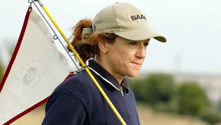 Blanca Fernández Ochoa en un campeonato de golf