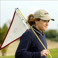 Blanca Fernández Ochoa en un campeonato de golf