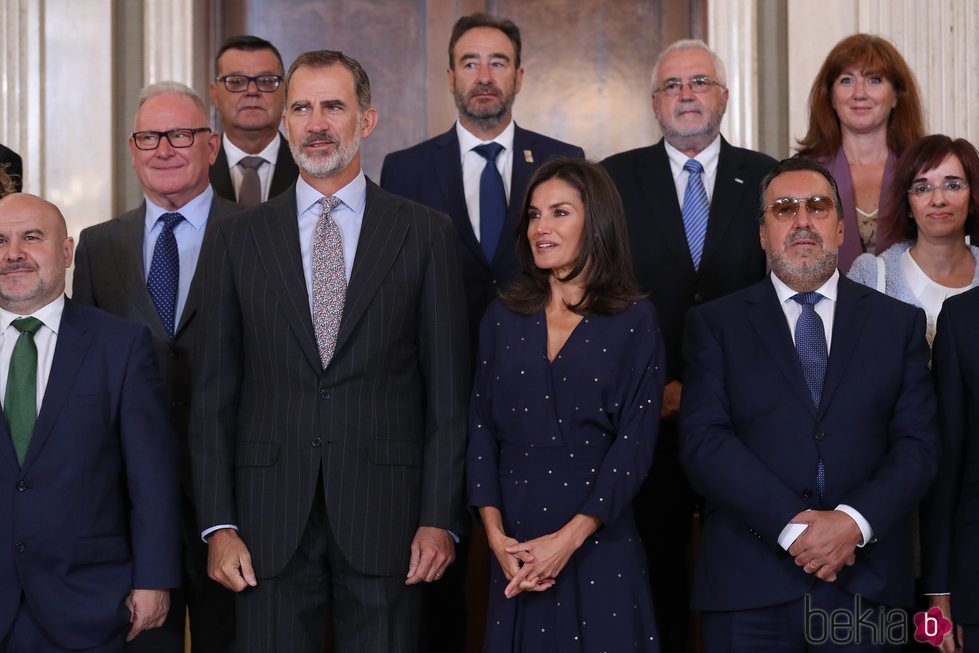 Los Reyes Felipe y Letizia con una delegación del Comité Español de Representantes de Personas con Discapacidad