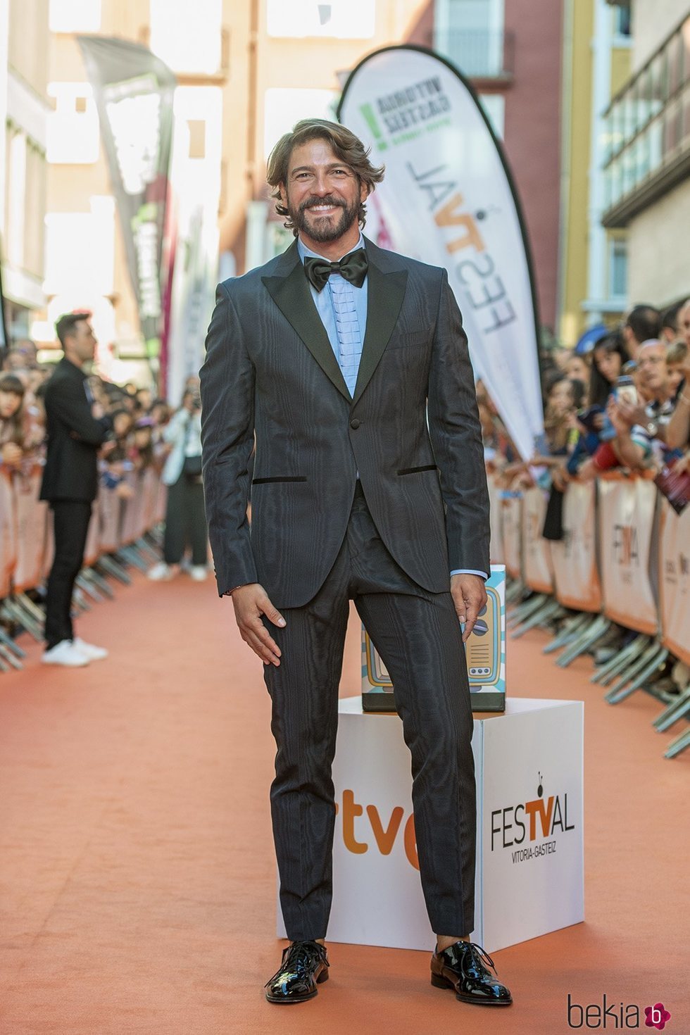 Félix Gómez en la presentación de 'MasterChef Celebrity 4' en el FestVal 2019