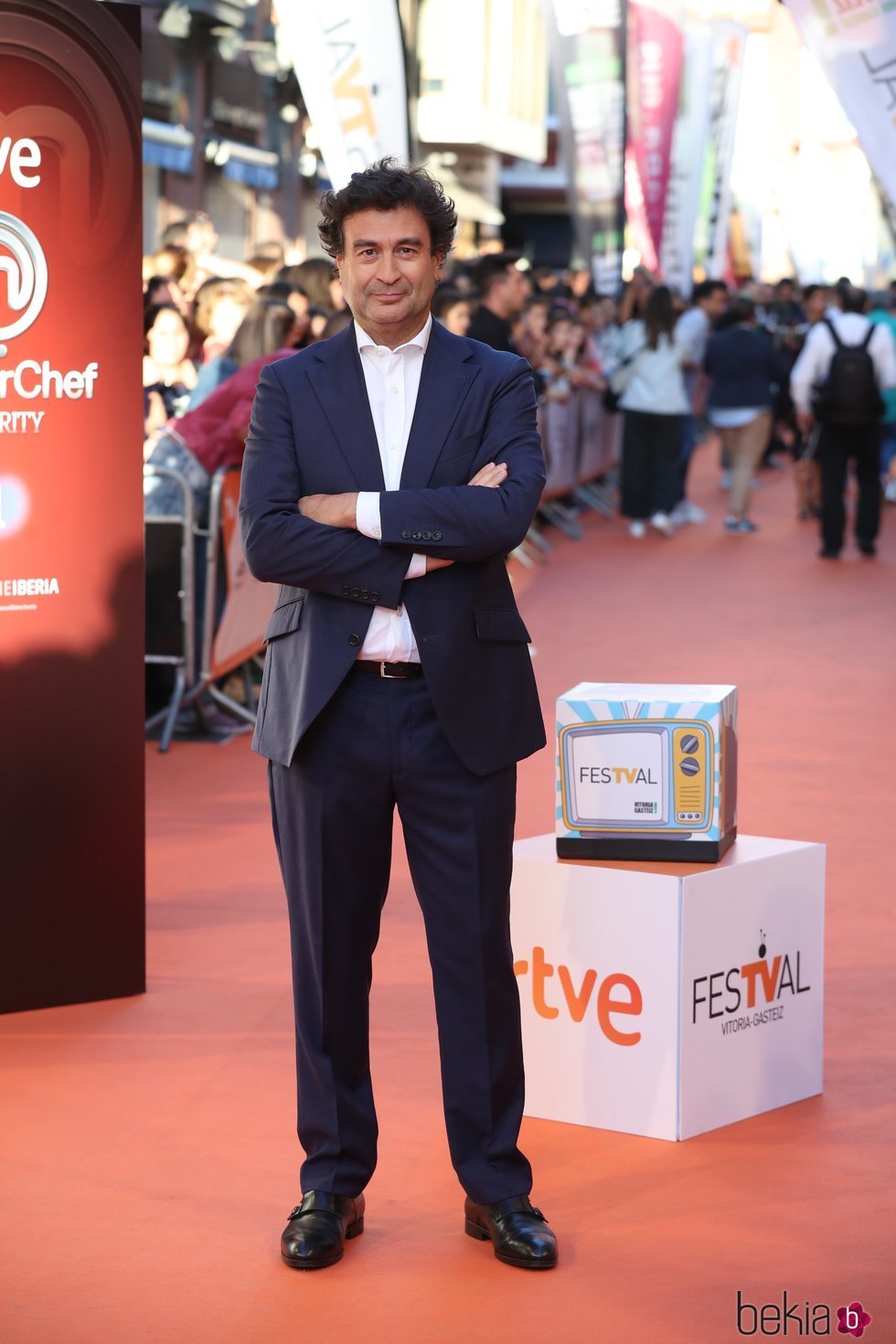 Pepe Rodríguez en la presentación de 'MasterChef Celebrity 4' en el FestVal 2019