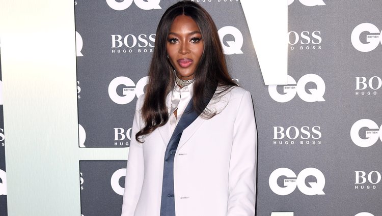 Naomi Campbell en la alfombra roja de los premios GQ 2019