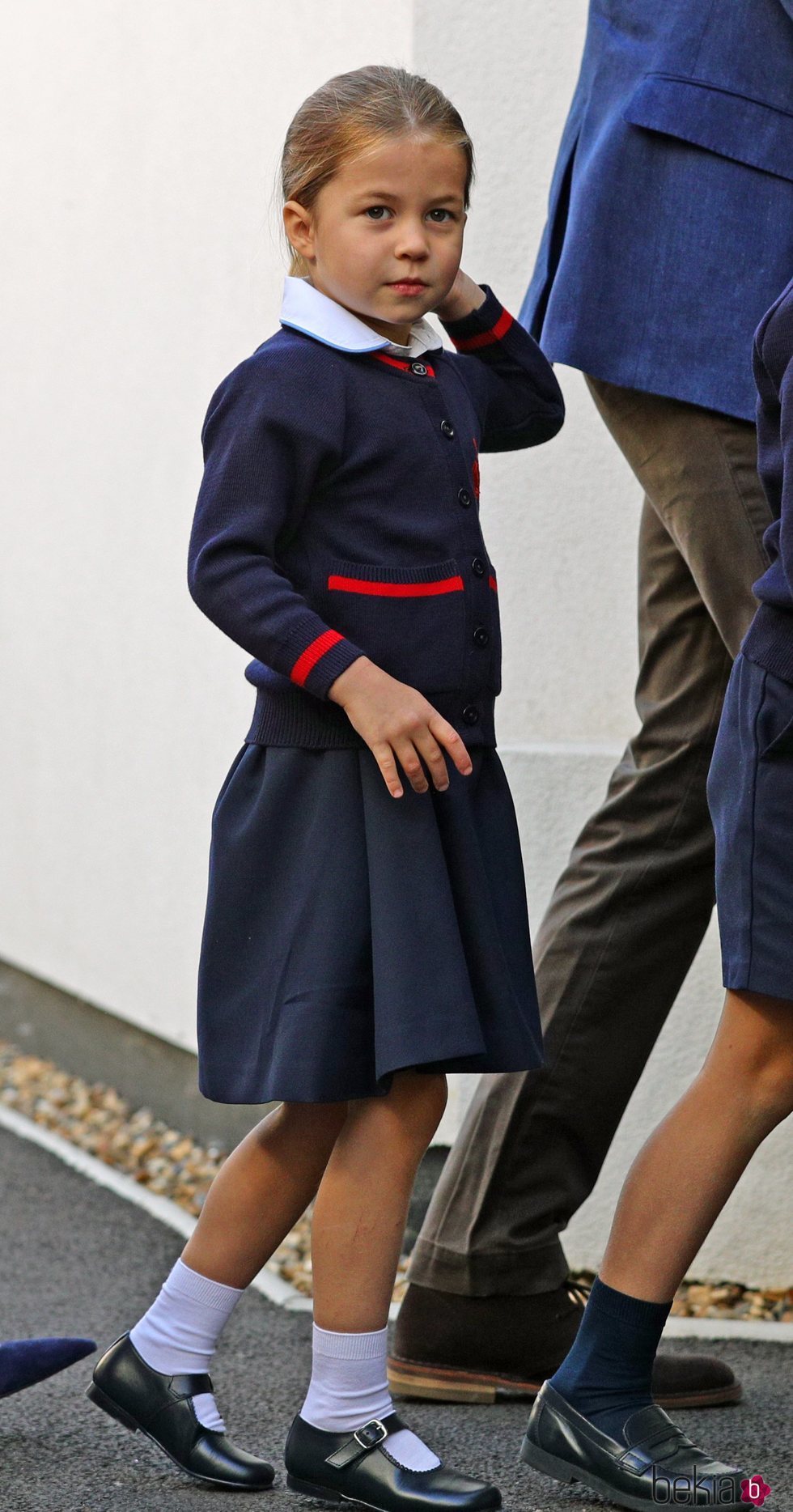 La Princesa Carlota en su primer día de colegio en el Thomas's Battersea