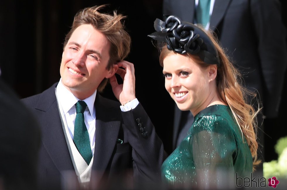 Edoardo Mapelli Mozzi y Beatriz de York en la boda de Ellie Goulding y Caspar Jopling