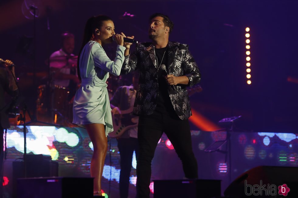 Ana Guerra y David Bustamante en el concierto Vive Dial 2019