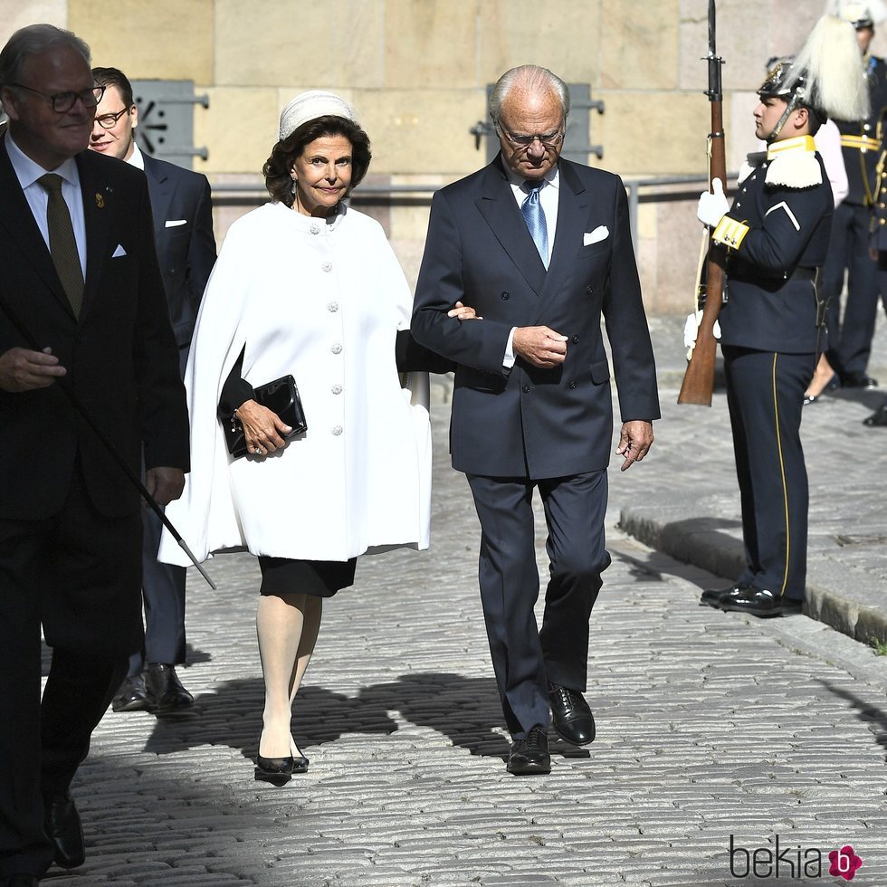 Carlos Gustavo y Silvia de Suecia en la apertura del Parlamento 2019