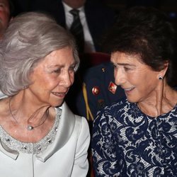 La Reina Sofía y Paloma O'Shea en un acto de la Escuela Superior de Música Reina Sofía