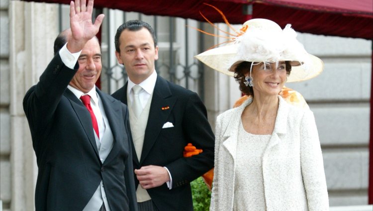 Emilio Botín y Paloma O'Shea en la boda del Príncipe Felipe y Letizia Ortiz