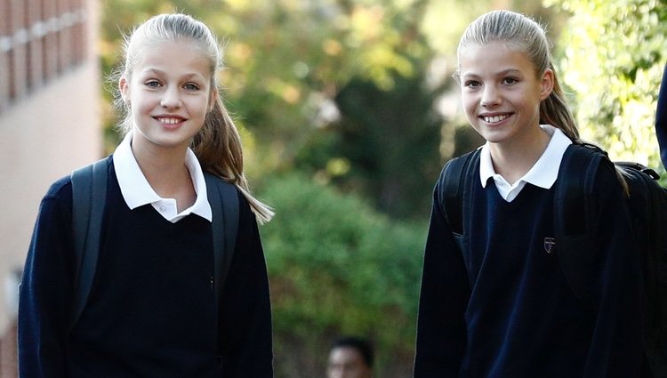 La Princesa Leonor y la Infanta Sofía en su primer día de colegio del curso 2019/2020