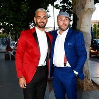 Manuel Cortés y Kiko Rivera en la presentación del documental 'El corazón de Sergio Ramos'