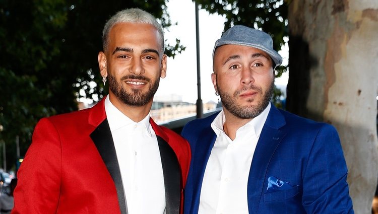 Manuel Cortés y Kiko Rivera en la presentación del documental 'El corazón de Sergio Ramos'