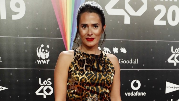 Anna Allen en la cena de los nominados de Los 40 Music Awards